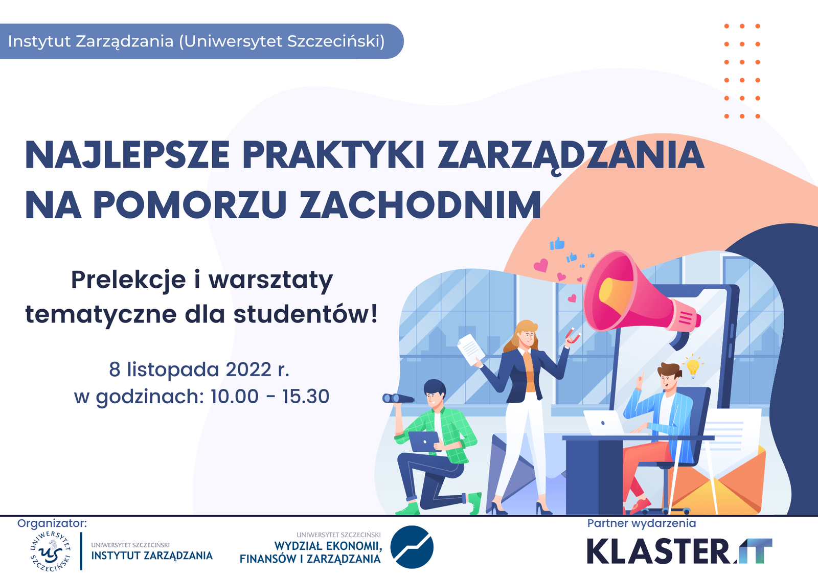Zostaliśmy Partnerem wydarzenia „Najlepsze praktyki zarządzania na Pomorzu Zachodnim”